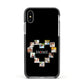 Photos of Home Personalised Apple iPhone Xs Impact Case Black Edge on Silver Phone