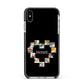 Photos of Home Personalised Apple iPhone Xs Max Impact Case Black Edge on Silver Phone