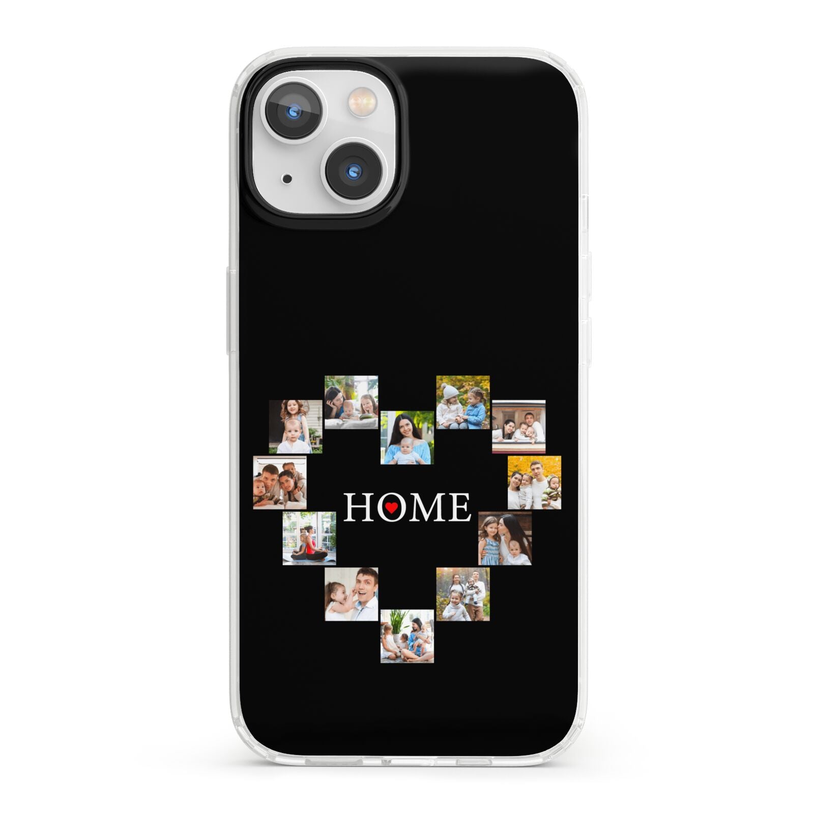 Photos of Home Personalised iPhone 13 Clear Bumper Case