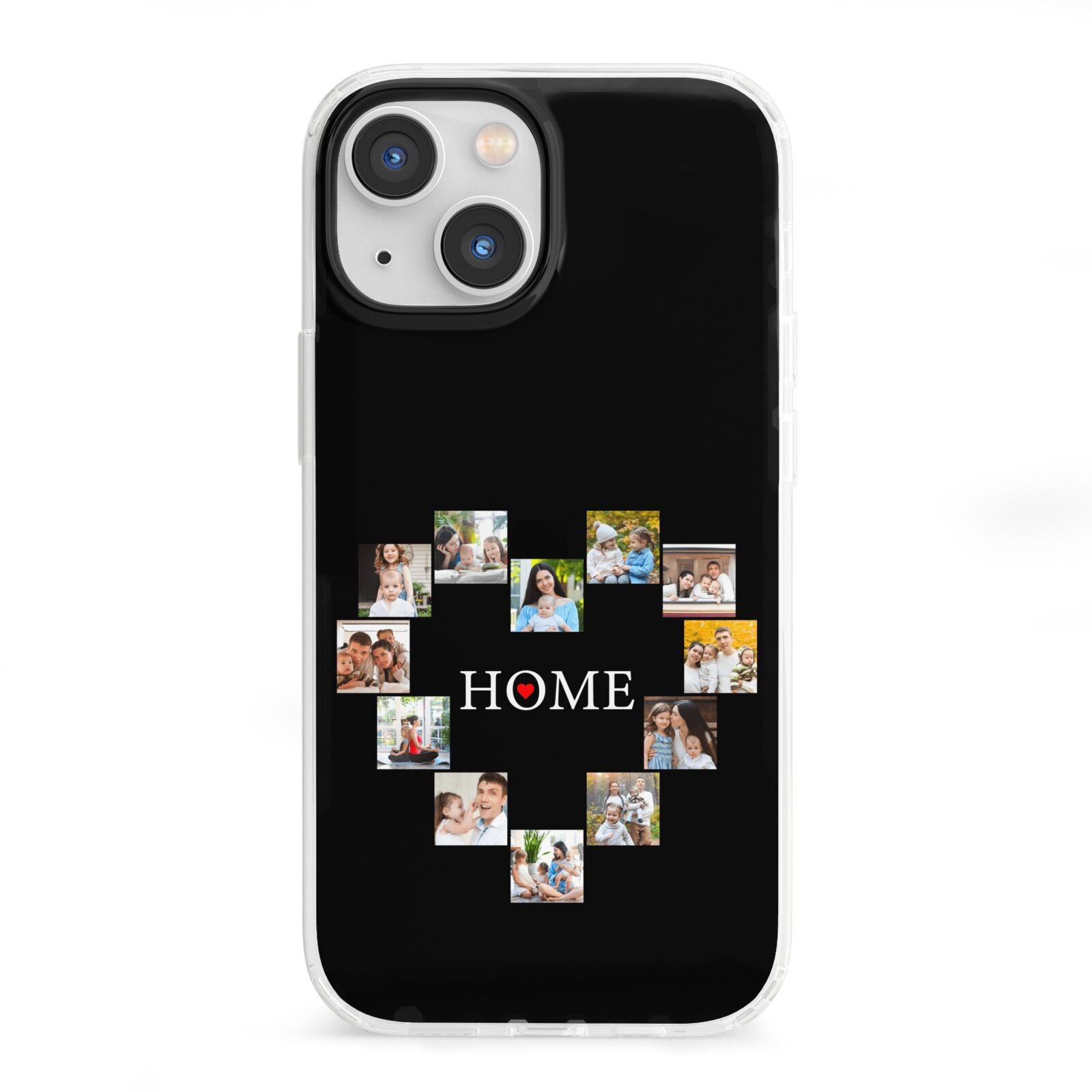 Photos of Home Personalised iPhone 13 Mini Clear Bumper Case