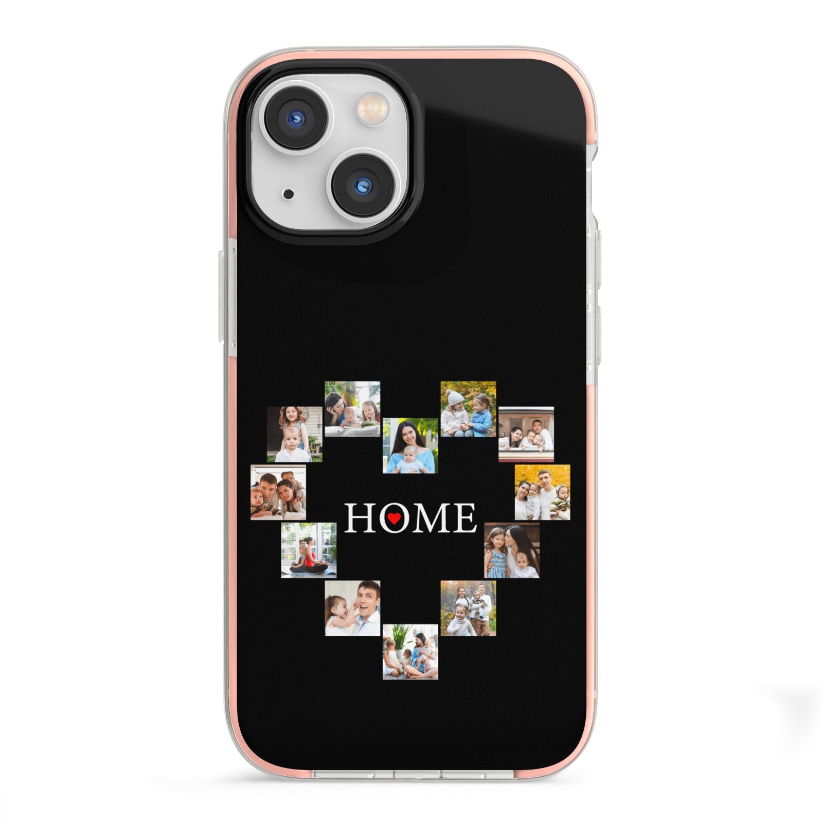 Photos of Home Personalised iPhone 13 Mini TPU Impact Case with Pink Edges