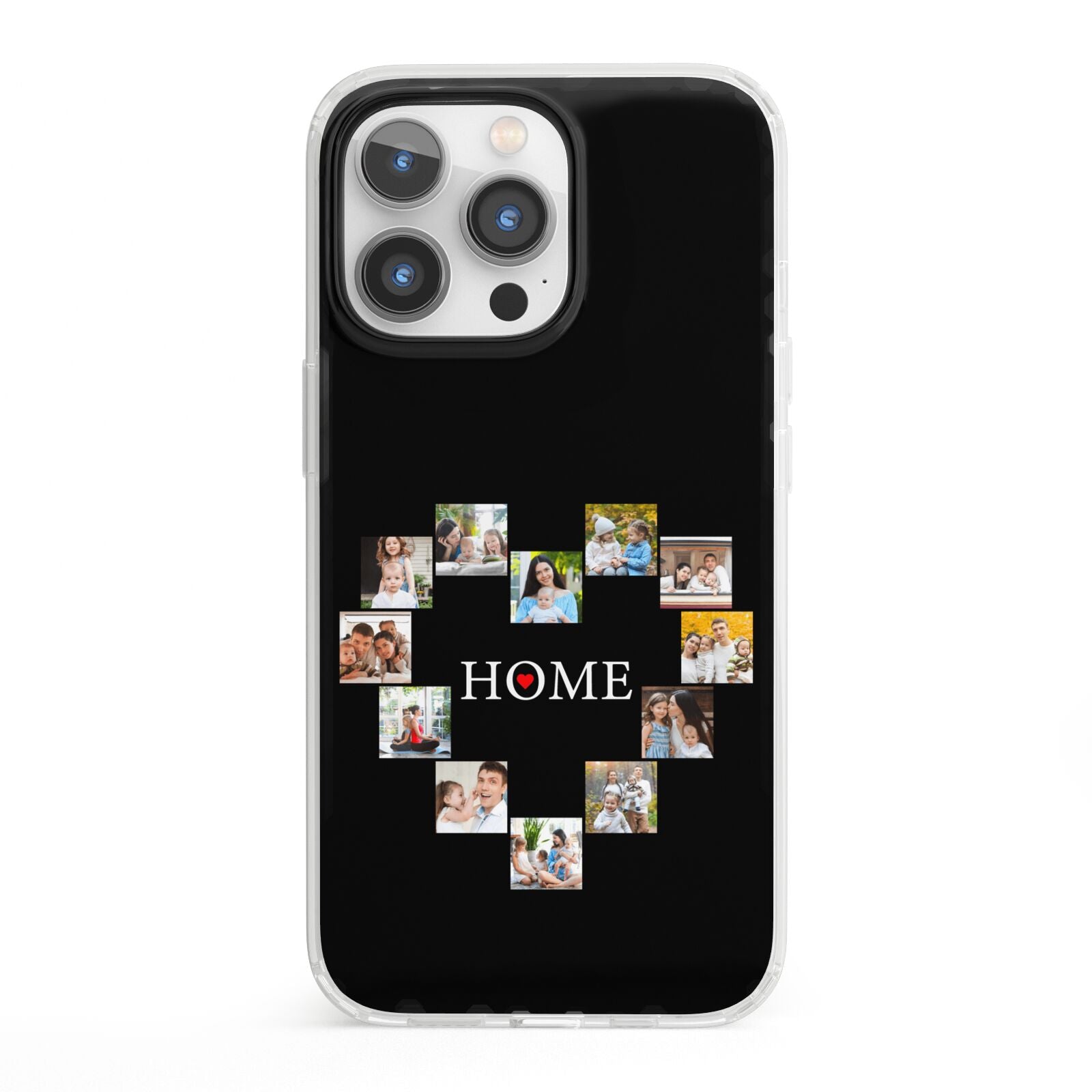 Photos of Home Personalised iPhone 13 Pro Clear Bumper Case