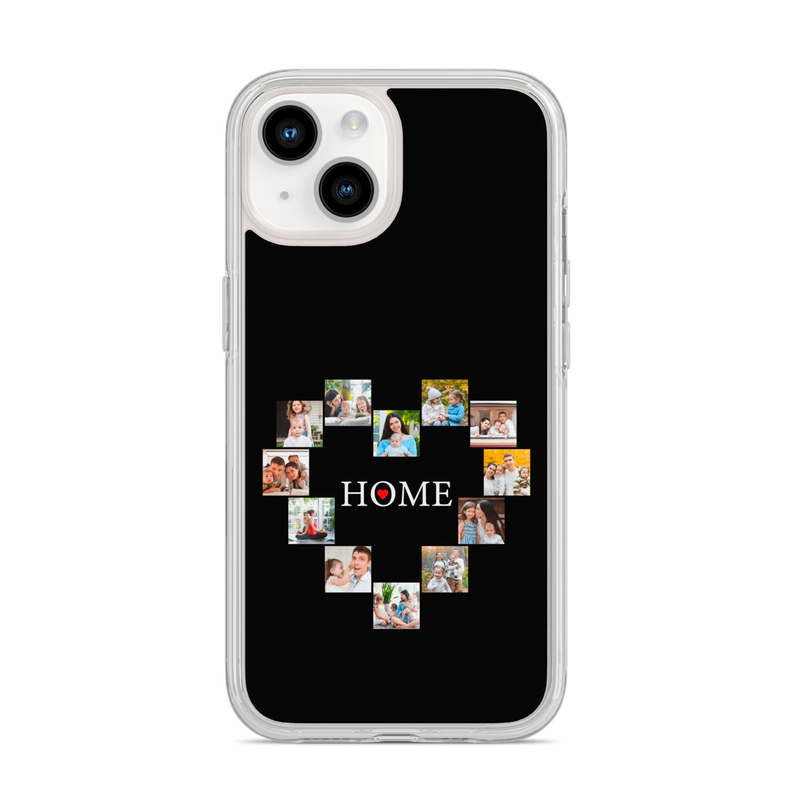 Photos of Home Personalised iPhone 14 Clear Tough Case Starlight