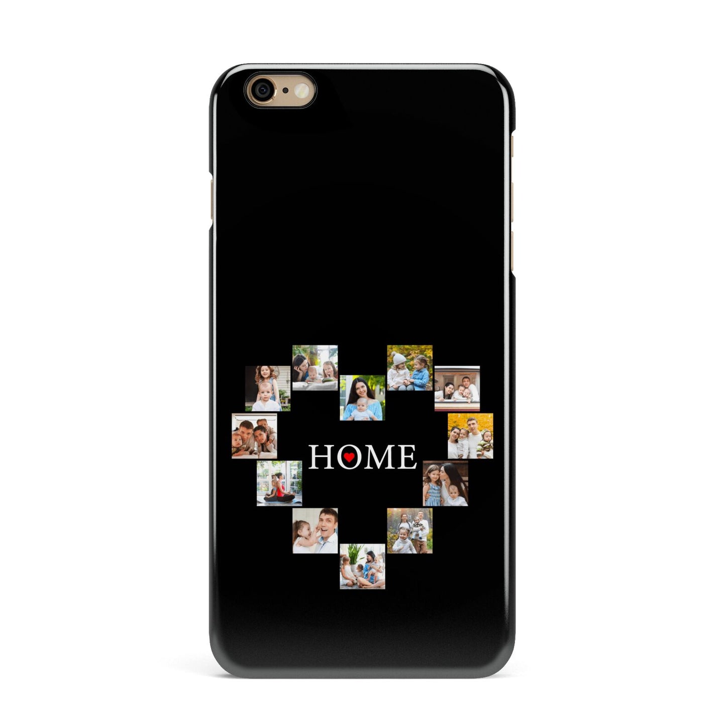 Photos of Home Personalised iPhone 6 Plus 3D Snap Case on Gold Phone