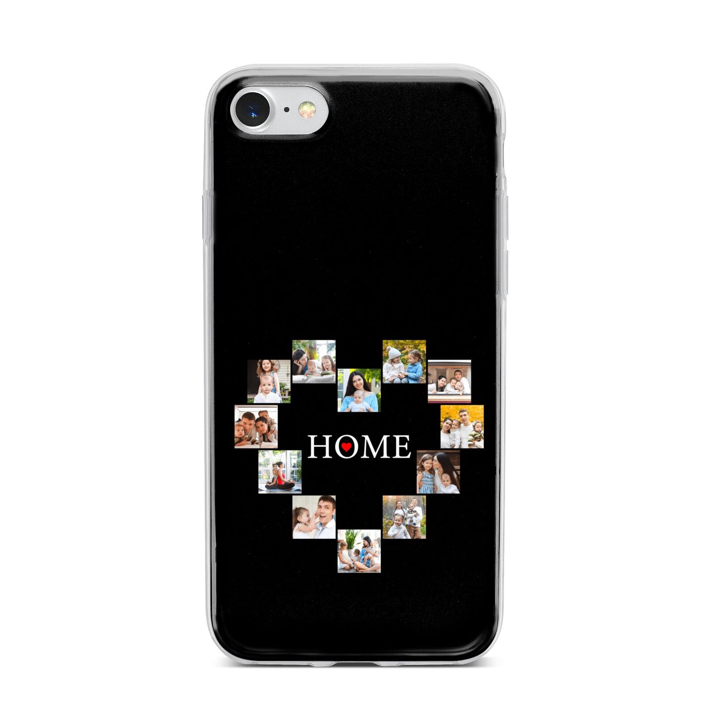 Photos of Home Personalised iPhone 7 Bumper Case on Silver iPhone