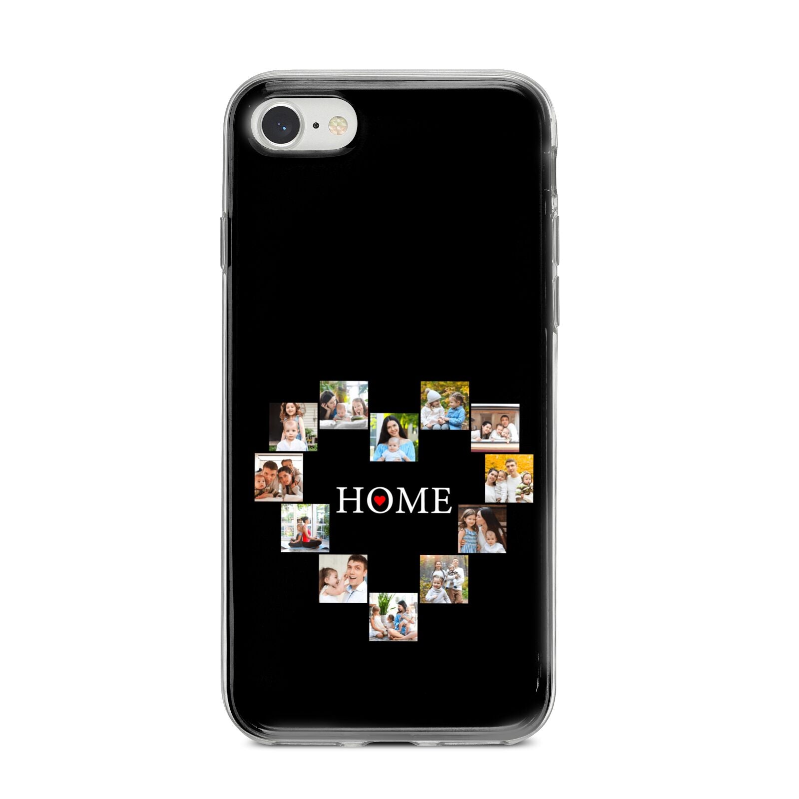 Photos of Home Personalised iPhone 8 Bumper Case on Silver iPhone