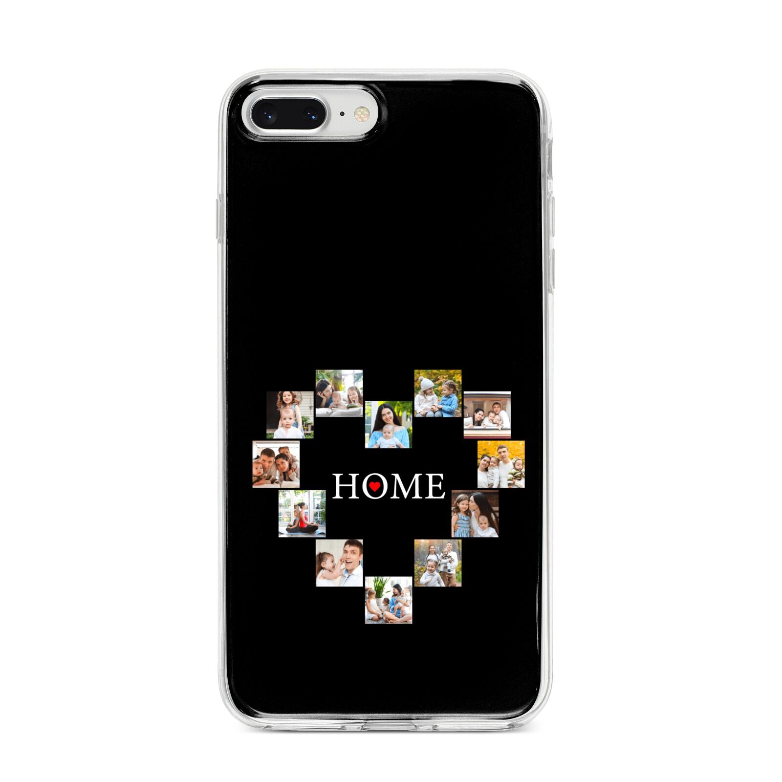 Photos of Home Personalised iPhone 8 Plus Bumper Case on Silver iPhone