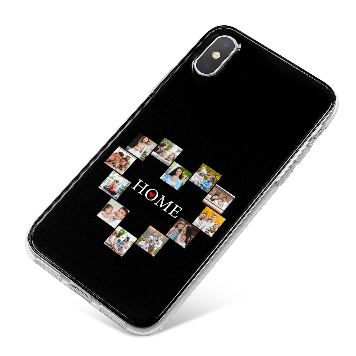 Photos of Home Personalised iPhone X Bumper Case on Silver iPhone