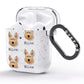 Picardy Sheepdog Icon with Name AirPods Glitter Case Side Image