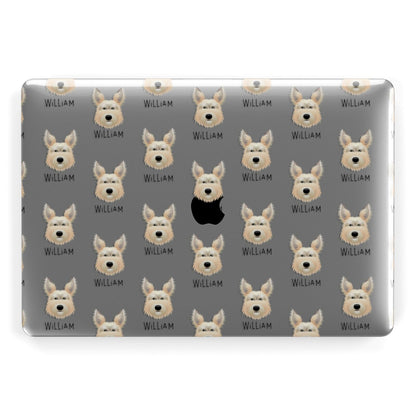 Picardy Sheepdog Icon with Name Apple MacBook Case