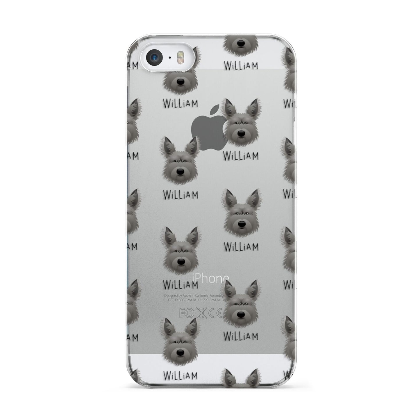Picardy Sheepdog Icon with Name Apple iPhone 5 Case