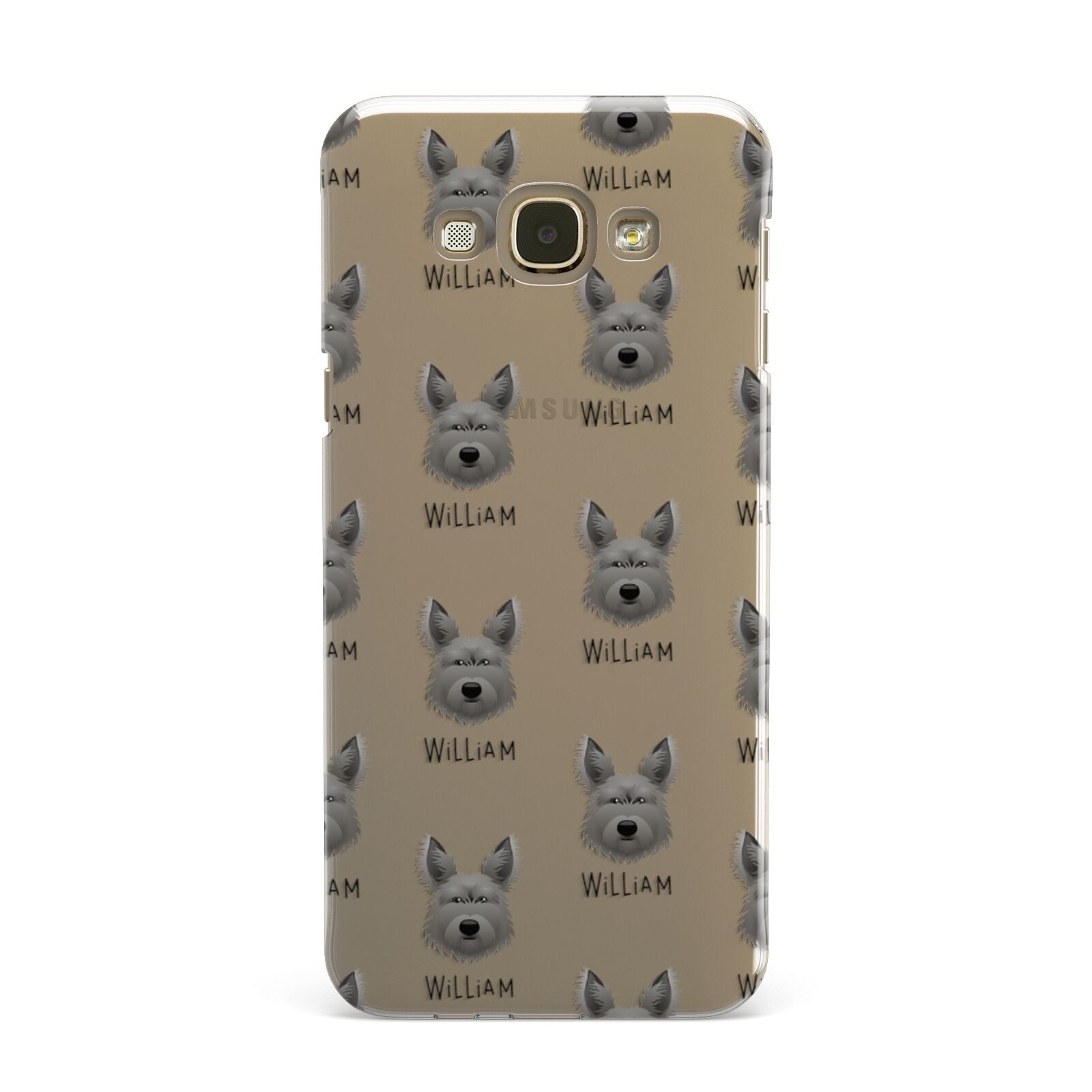 Picardy Sheepdog Icon with Name Samsung Galaxy A8 Case
