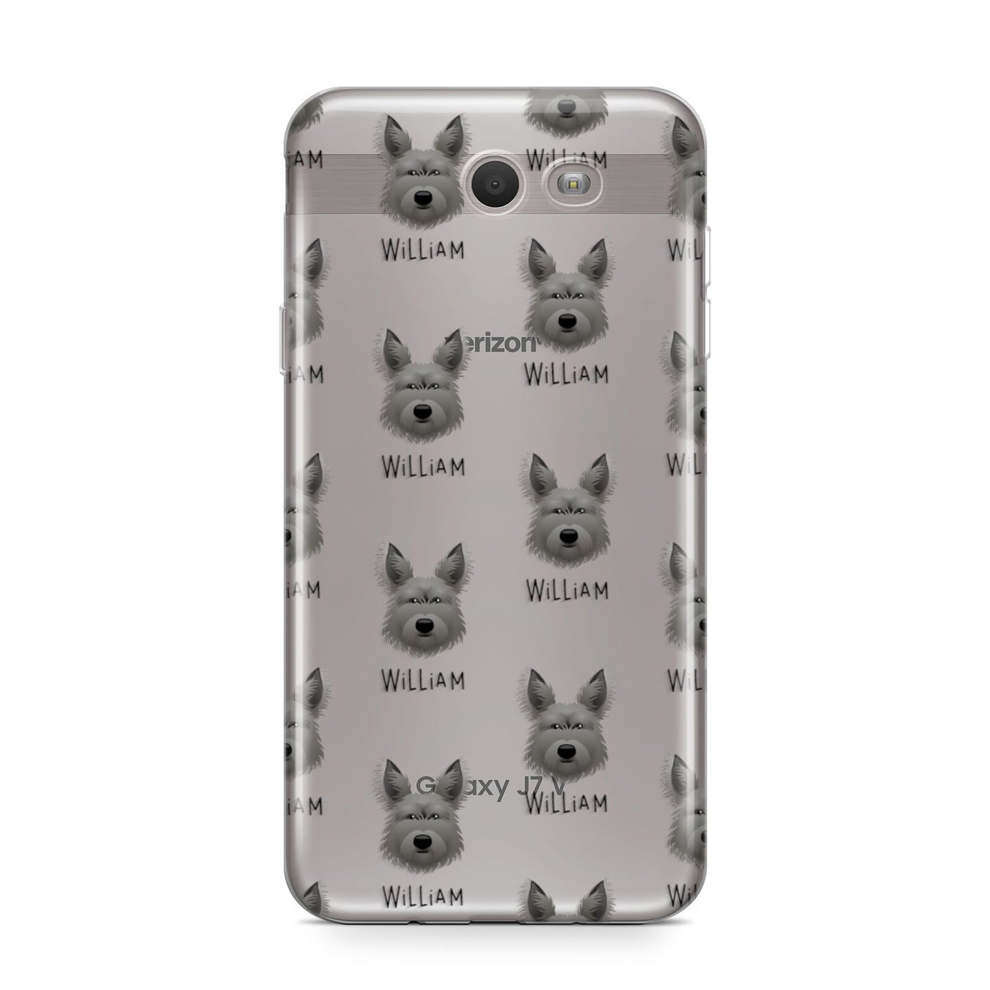Picardy Sheepdog Icon with Name Samsung Galaxy J7 2017 Case