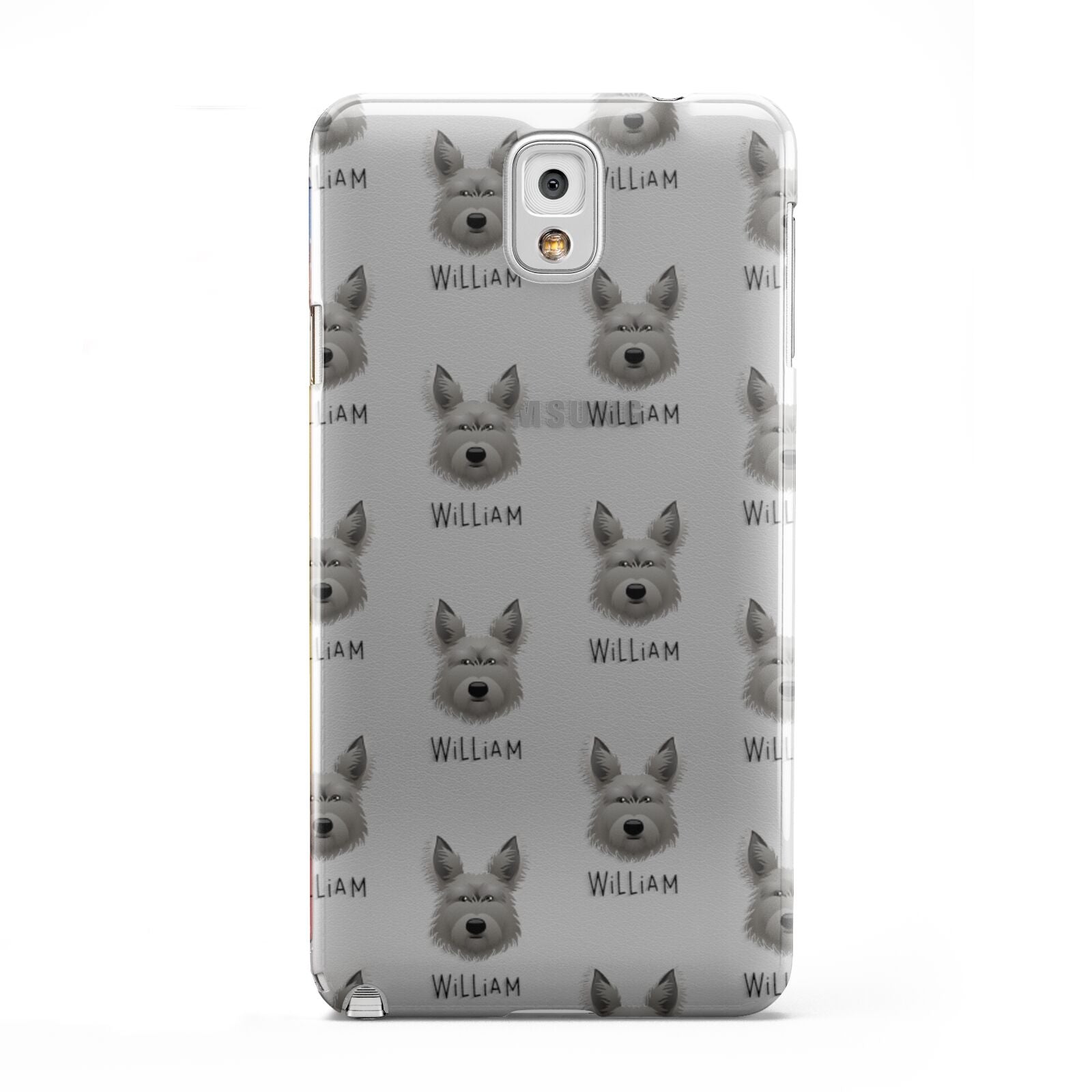 Picardy Sheepdog Icon with Name Samsung Galaxy Note 3 Case
