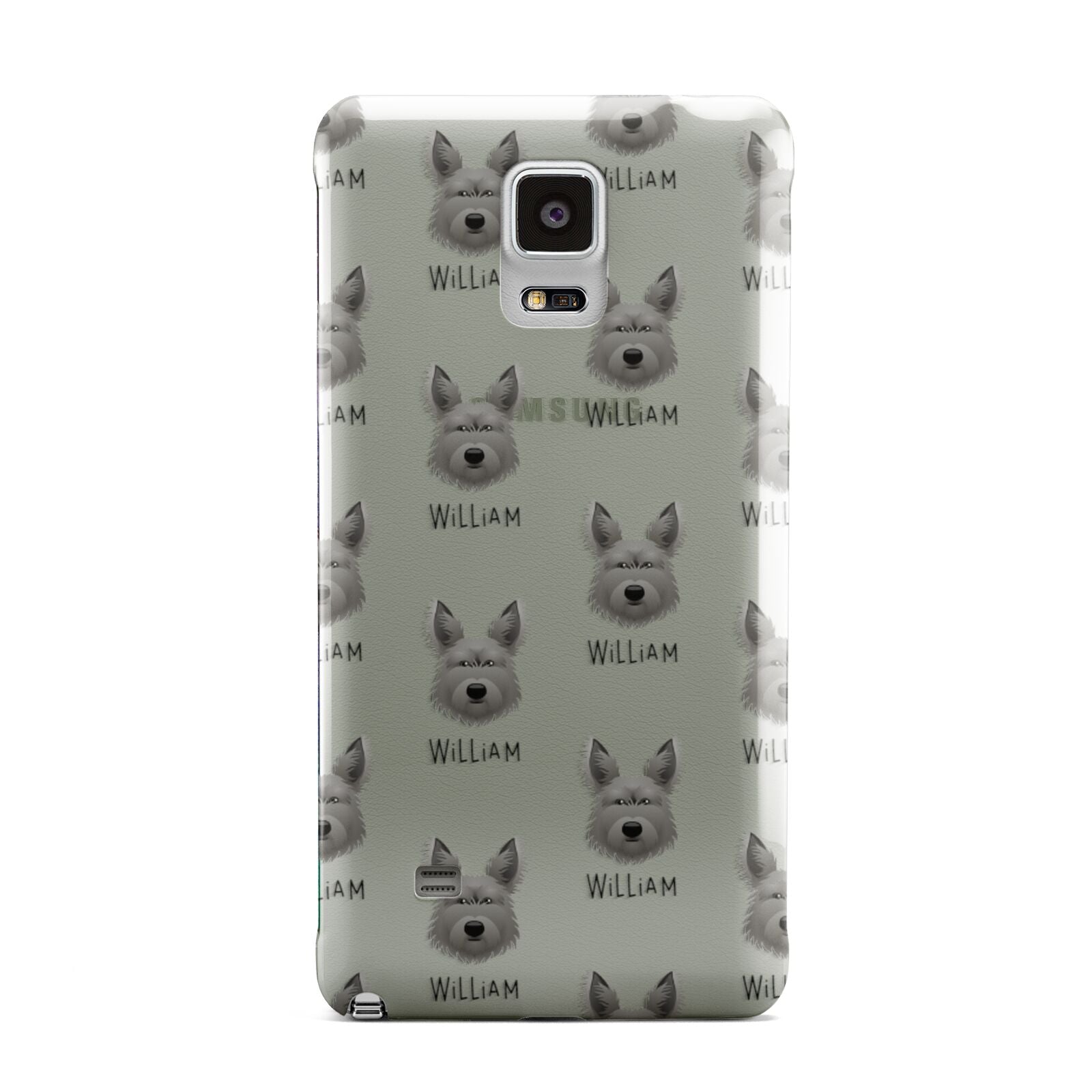 Picardy Sheepdog Icon with Name Samsung Galaxy Note 4 Case
