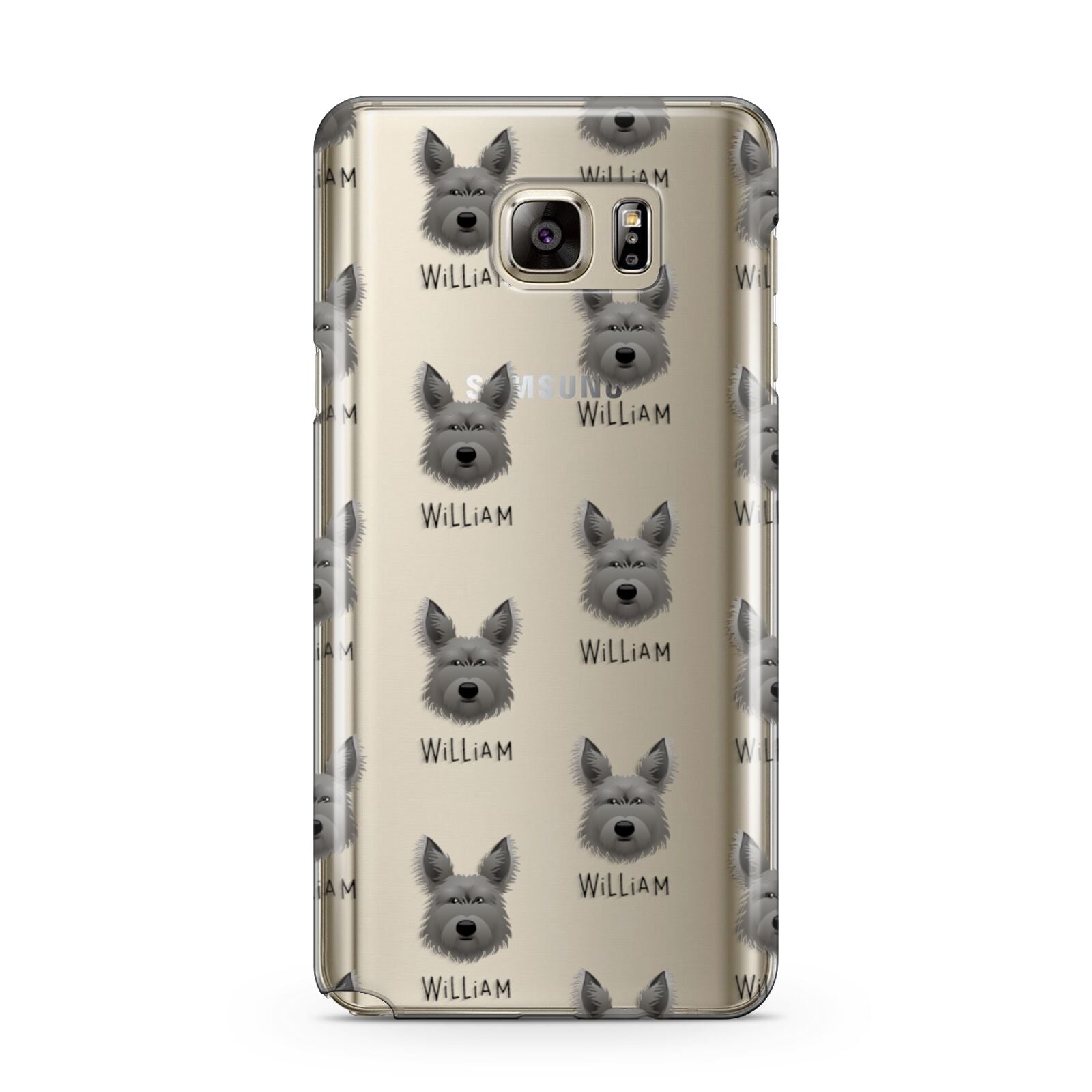 Picardy Sheepdog Icon with Name Samsung Galaxy Note 5 Case