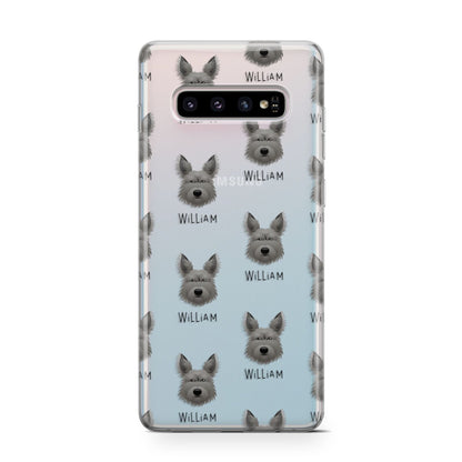 Picardy Sheepdog Icon with Name Samsung Galaxy S10 Case