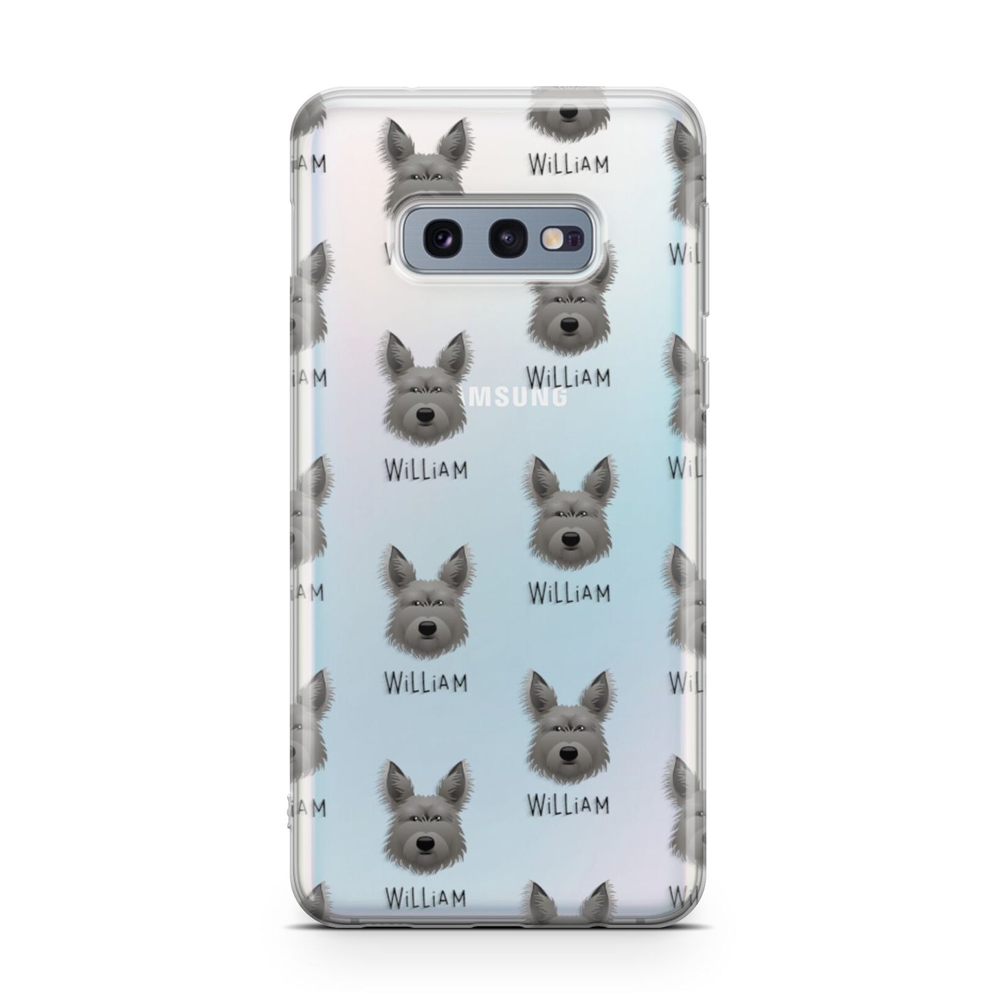Picardy Sheepdog Icon with Name Samsung Galaxy S10E Case
