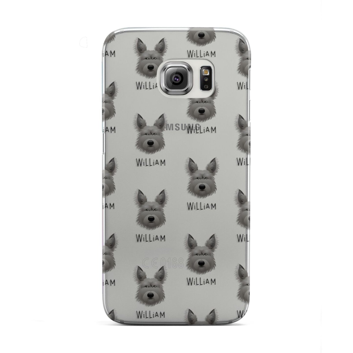Picardy Sheepdog Icon with Name Samsung Galaxy S6 Edge Case