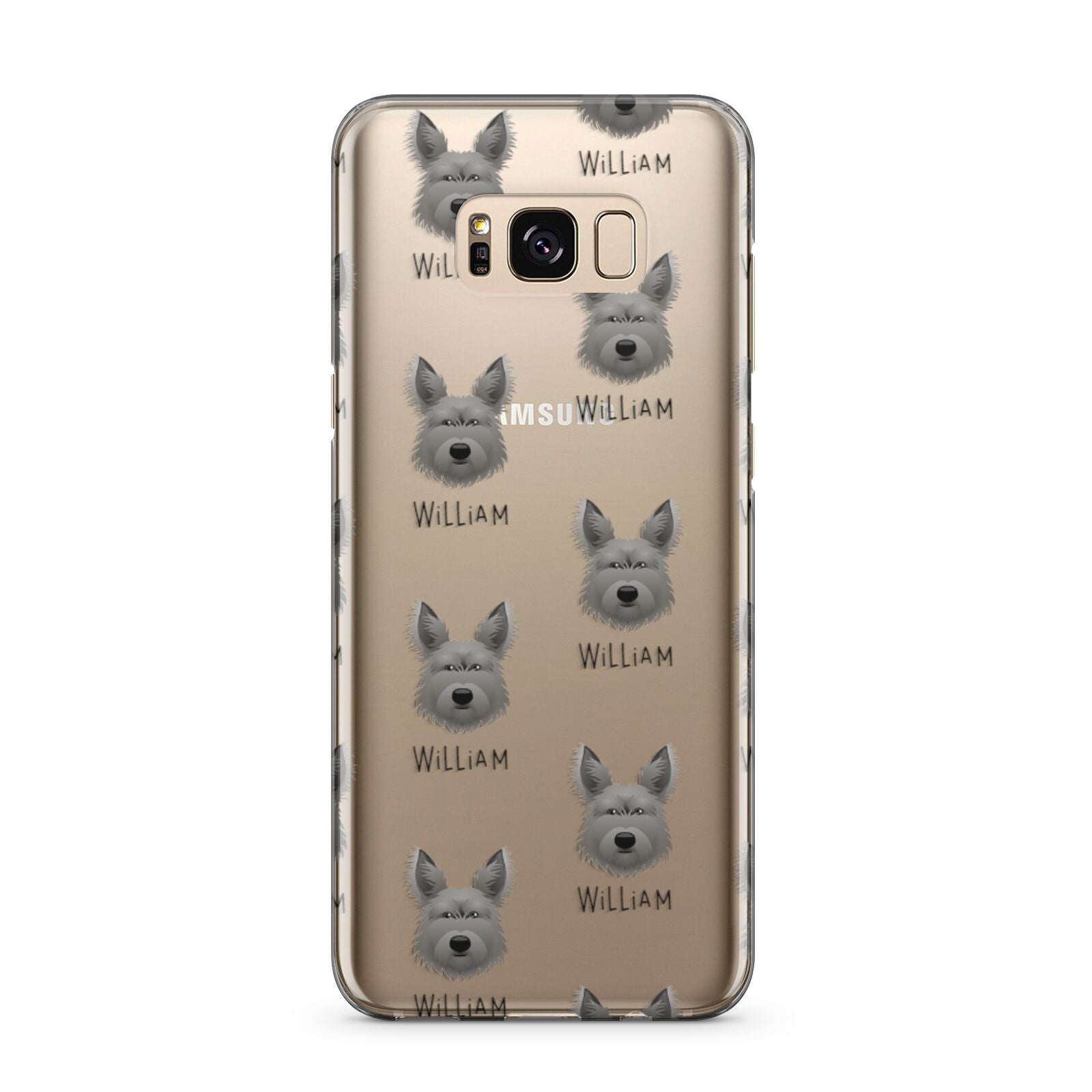 Picardy Sheepdog Icon with Name Samsung Galaxy S8 Plus Case