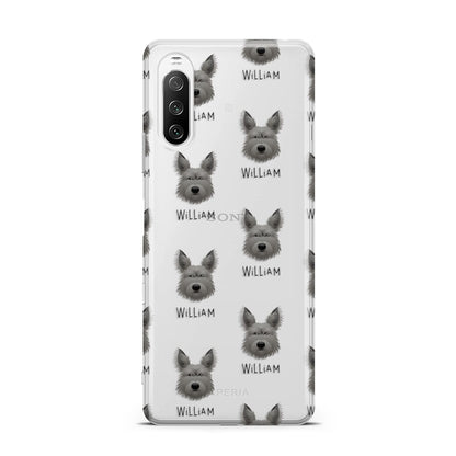 Picardy Sheepdog Icon with Name Sony Xperia 10 III Case