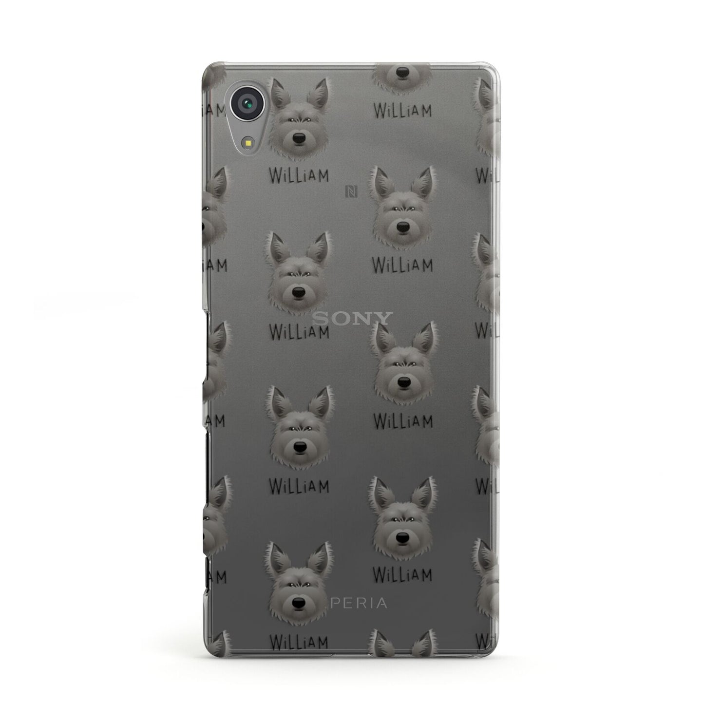 Picardy Sheepdog Icon with Name Sony Xperia Case