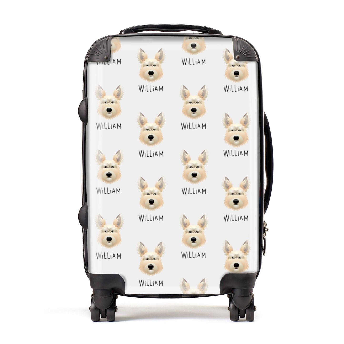 Picardy Sheepdog Icon with Name Suitcase