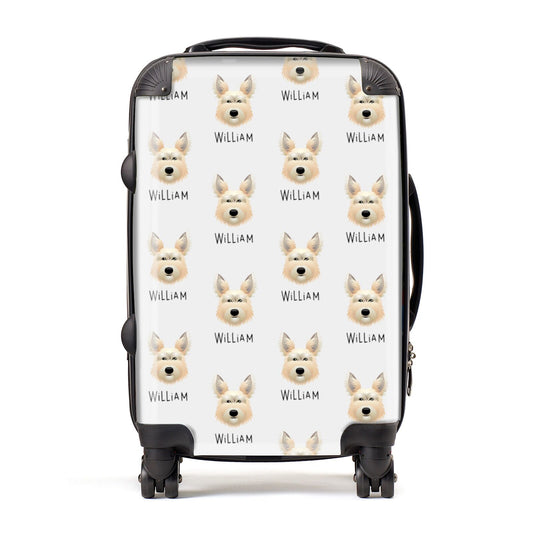 Picardy Sheepdog Icon with Name Suitcase