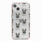 Picardy Sheepdog Icon with Name iPhone 13 TPU Impact Case with Pink Edges