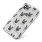 Picardy Sheepdog Icon with Name iPhone X Bumper Case on Silver iPhone