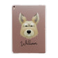 Picardy Sheepdog Personalised Apple iPad Rose Gold Case