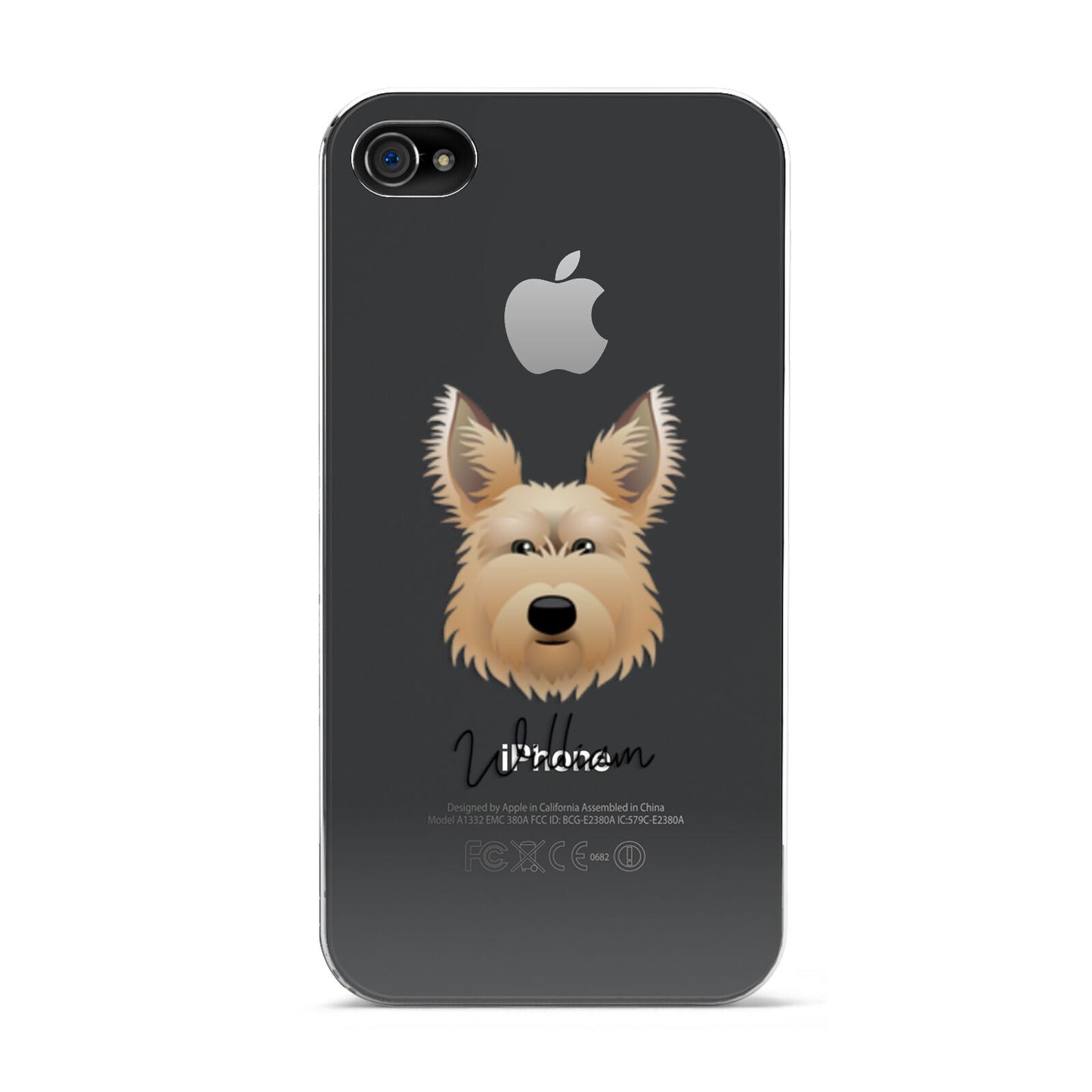 Picardy Sheepdog Personalised Apple iPhone 4s Case
