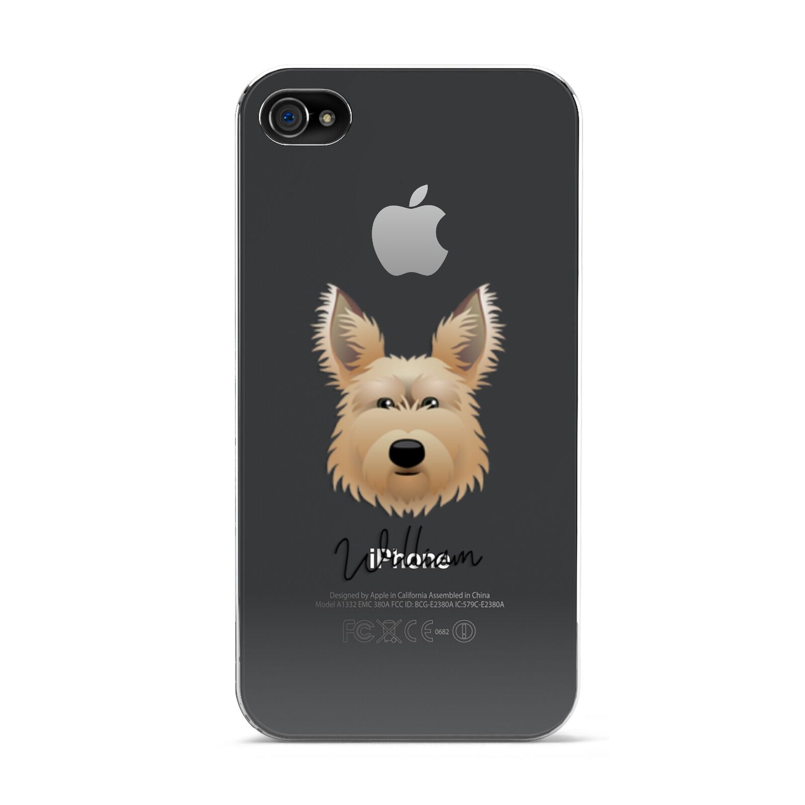 Picardy Sheepdog Personalised Apple iPhone 4s Case