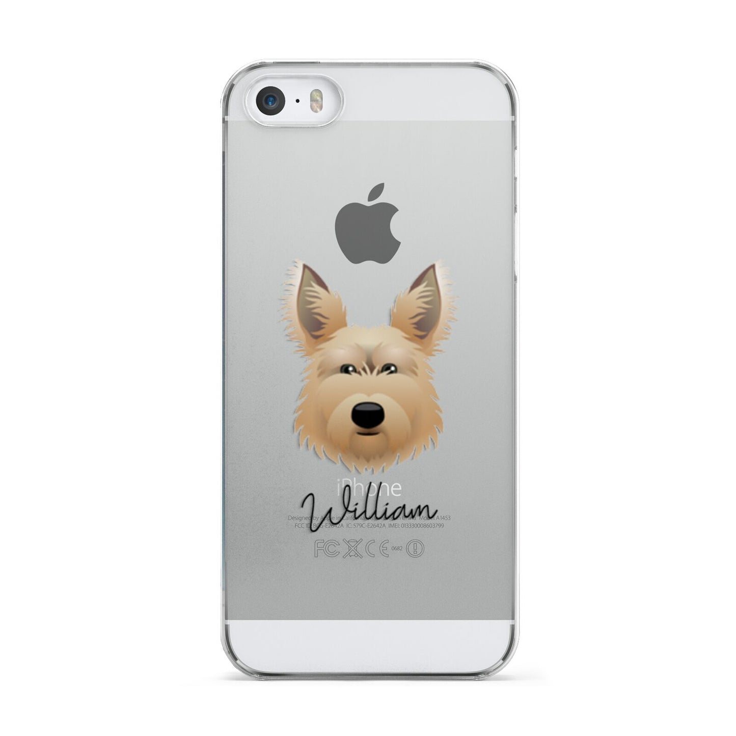 Picardy Sheepdog Personalised Apple iPhone 5 Case