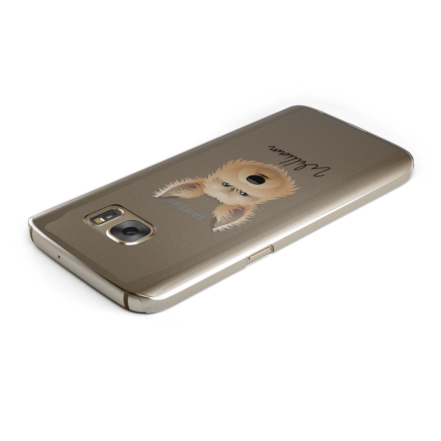 Picardy Sheepdog Personalised Samsung Galaxy Case Top Cutout