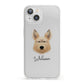 Picardy Sheepdog Personalised iPhone 13 Clear Bumper Case