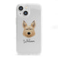 Picardy Sheepdog Personalised iPhone 13 Mini Clear Bumper Case
