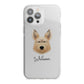Picardy Sheepdog Personalised iPhone 13 Pro Max TPU Impact Case with White Edges