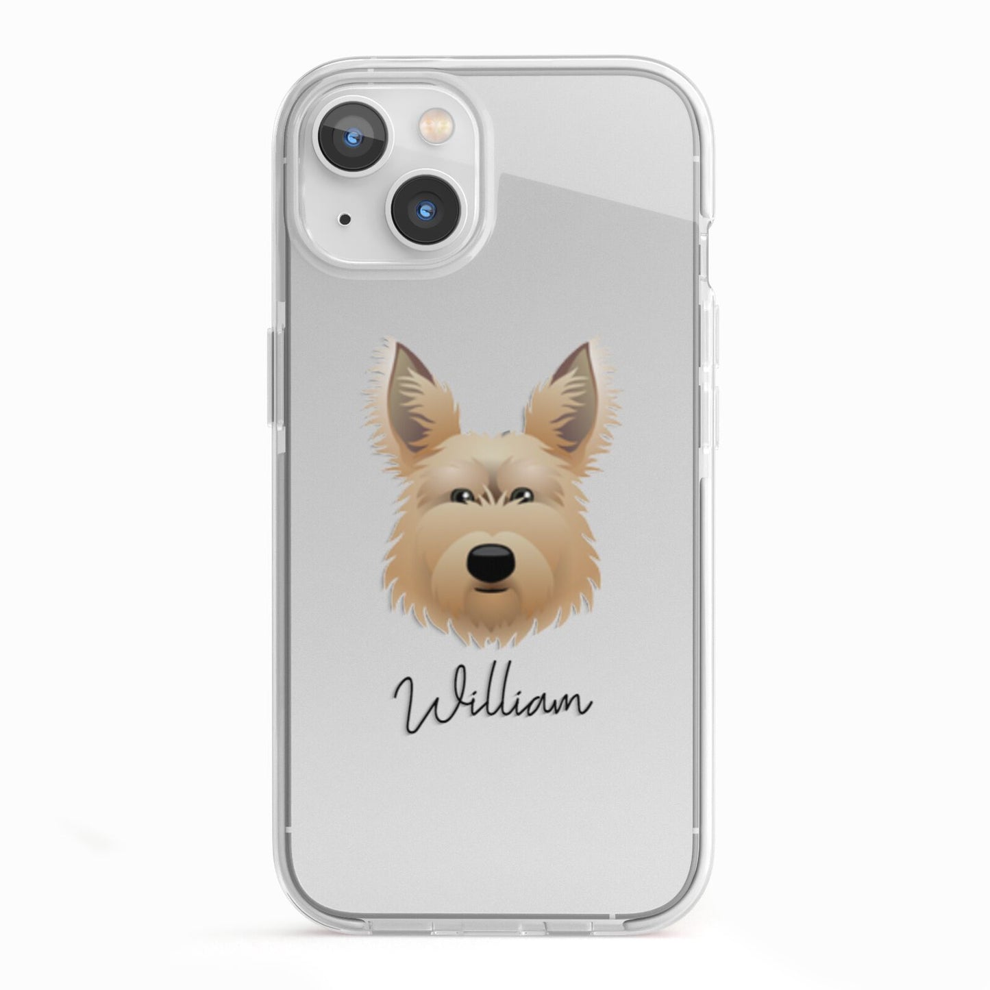 Picardy Sheepdog Personalised iPhone 13 TPU Impact Case with White Edges