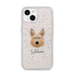 Picardy Sheepdog Personalised iPhone 14 Glitter Tough Case Starlight