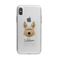 Picardy Sheepdog Personalised iPhone X Bumper Case on Silver iPhone Alternative Image 1