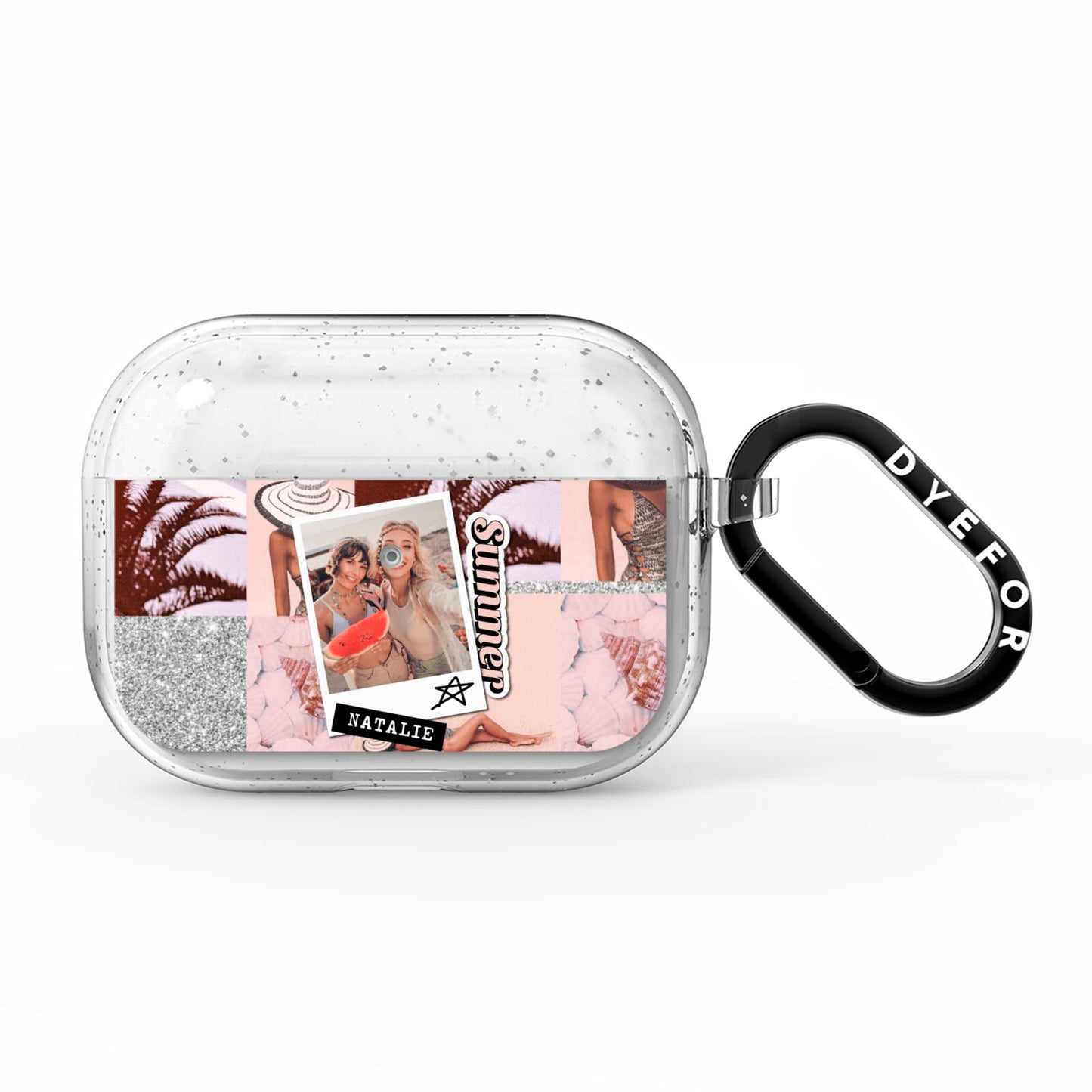 Picture Collage Personalised AirPods Pro Glitter Case