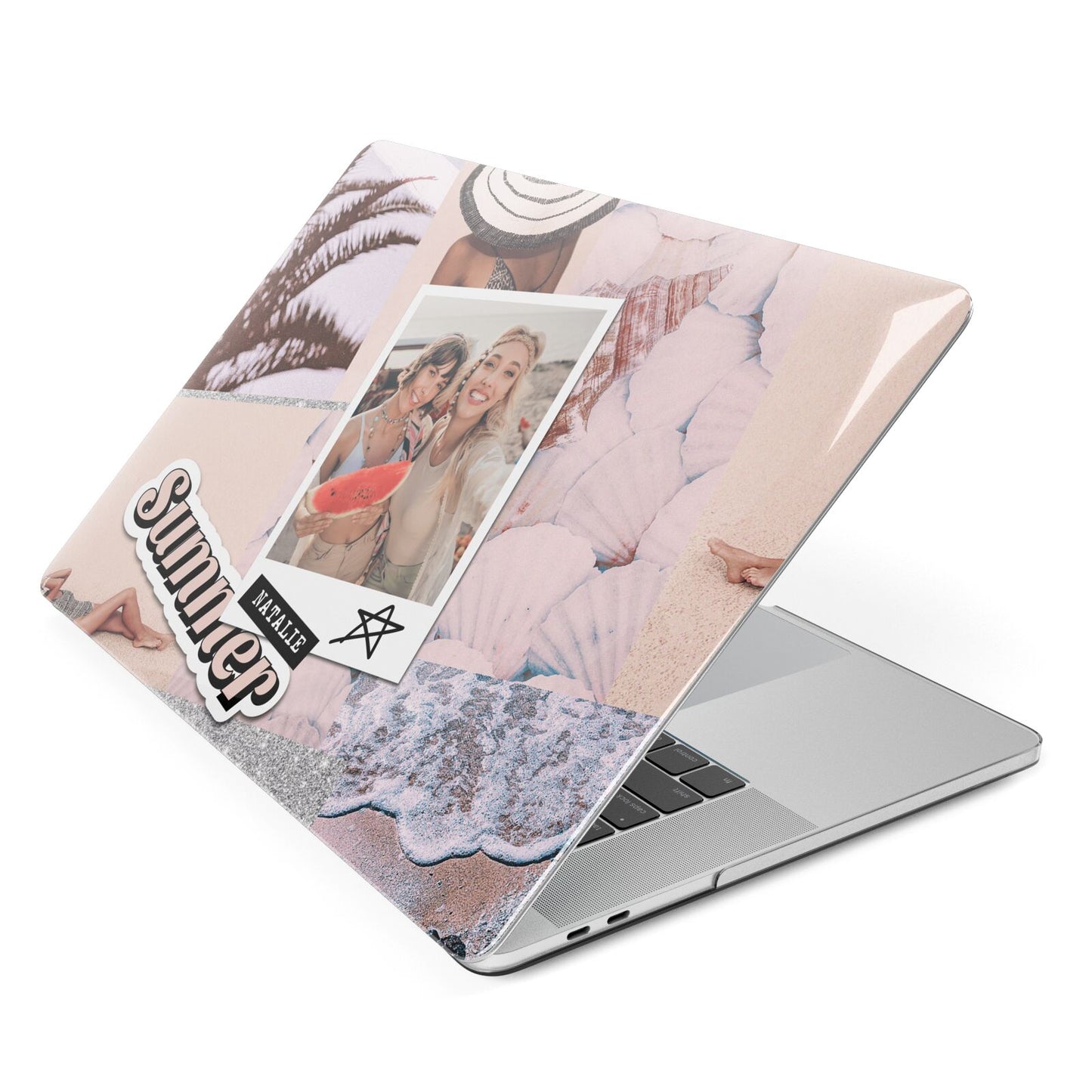 Picture Collage Personalised Apple MacBook Case Side View