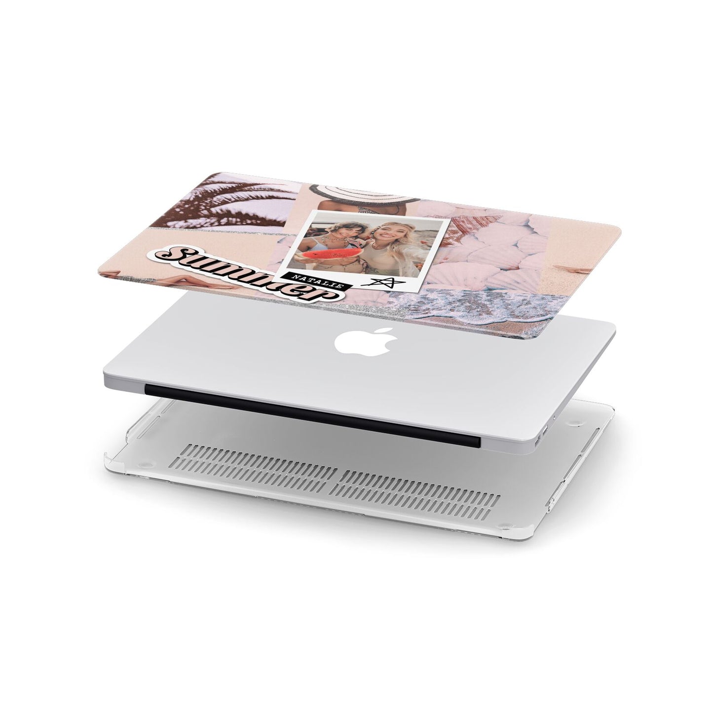 Picture Collage Personalised Apple MacBook Case in Detail