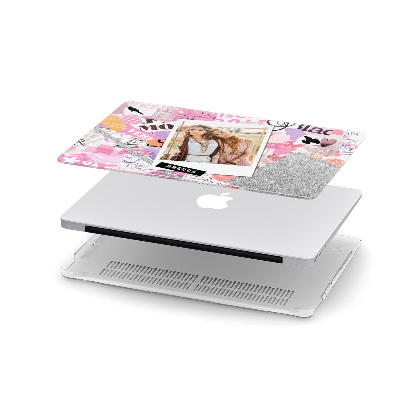 Picture Collage with Custom Photo Apple MacBook Case in Detail