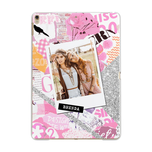 Picture Collage with Custom Photo Apple iPad Gold Case