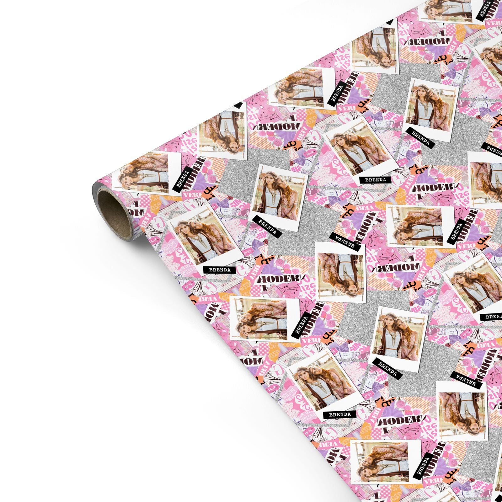 Picture Collage with Custom Photo Personalised Gift Wrap