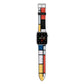 Piet Mondrian Composition Apple Watch Strap with Silver Hardware