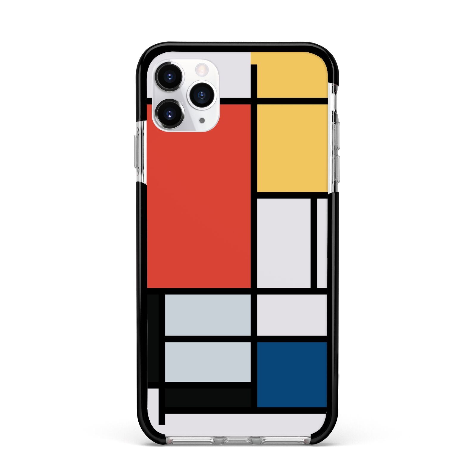Piet Mondrian Composition Apple iPhone 11 Pro Max in Silver with Black Impact Case