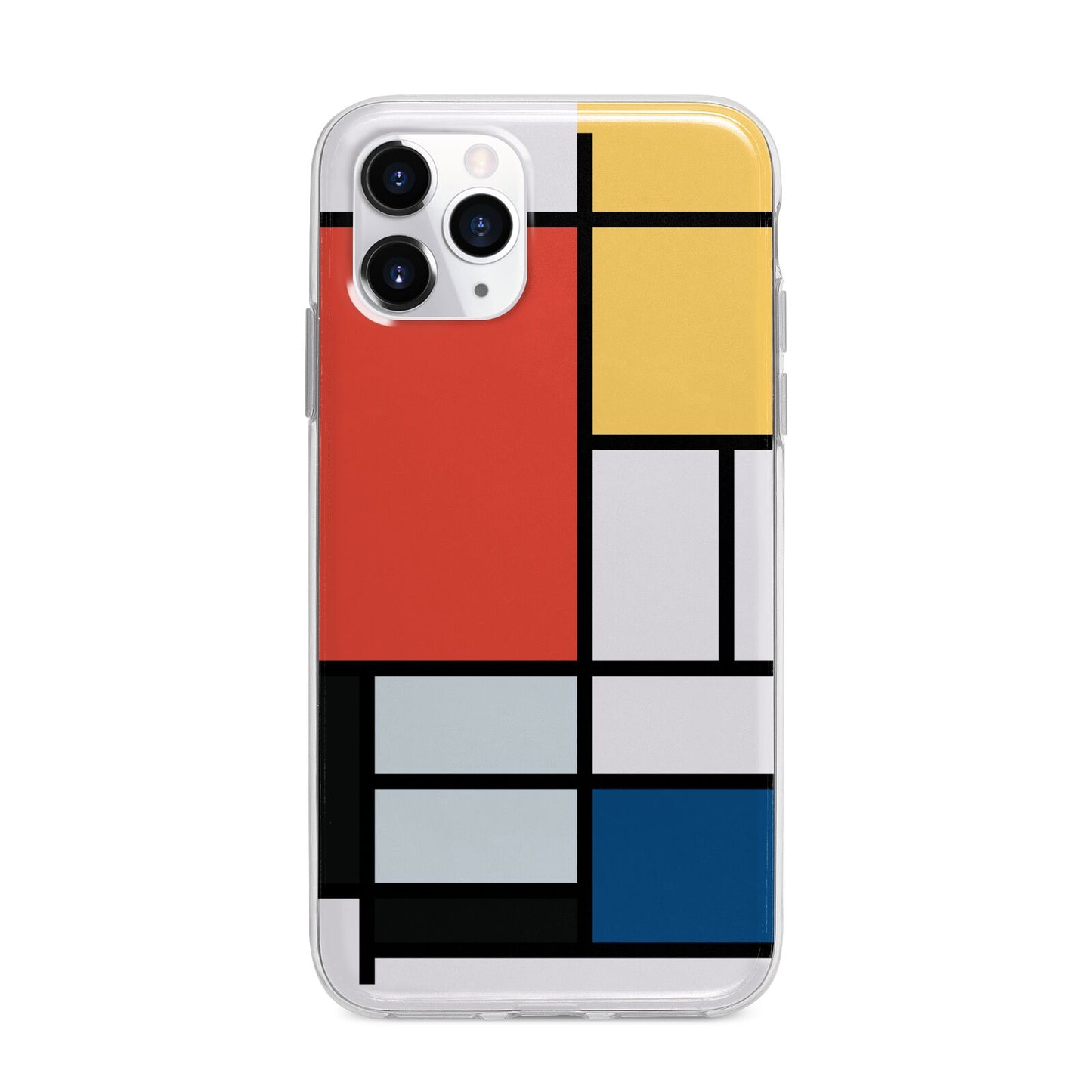 Piet Mondrian Composition Apple iPhone 11 Pro Max in Silver with Bumper Case